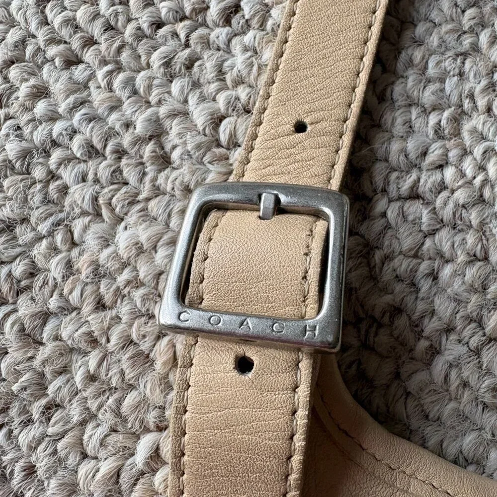 Vintage Coach 9135 Hippie Camel Leather Crossbody Y2K Preppy Classic